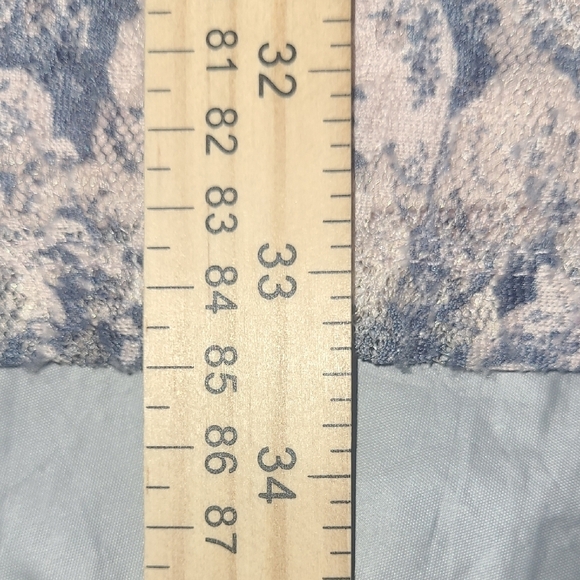 Lace Mini Dress Tunic Sweetheart Neck Pastel Peach Blu Gray Rose Floral Coquette - Picture 4 of 11